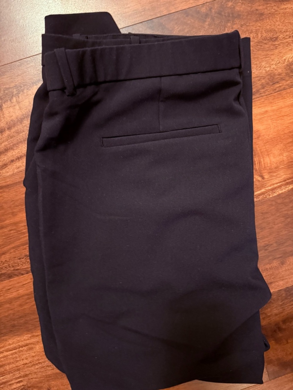 NWT Abercrombie & Fitch High Rise Straight Black Dress Pant 20 Short - Picture 5 of 6